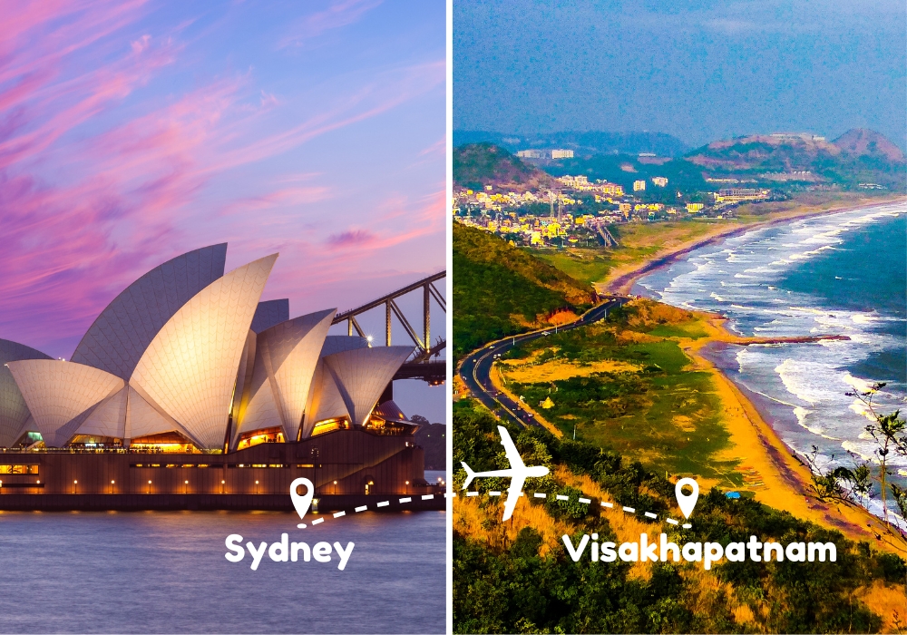 Sydney To Visakhapatnam Flights by Airways Travel