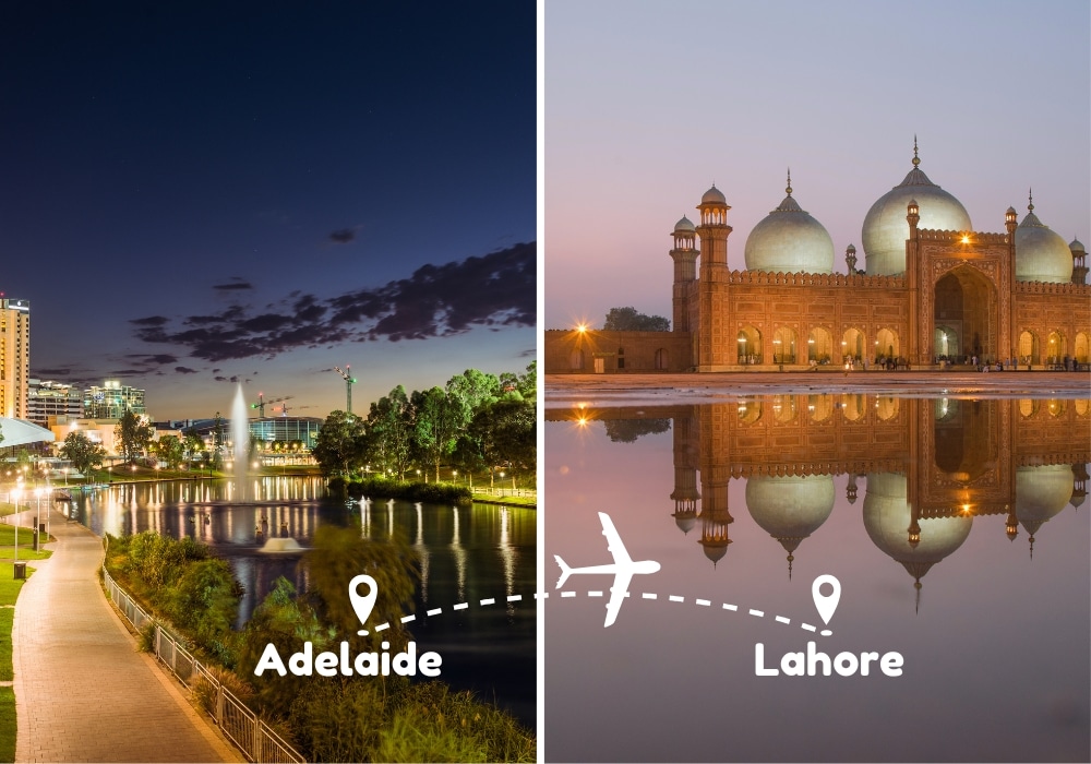 Adelaide to Lahore Flights by Airways Travel