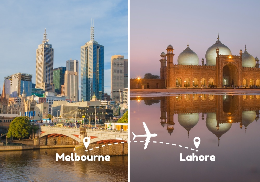 Melbourne To Lahore Flights by Airways Travel