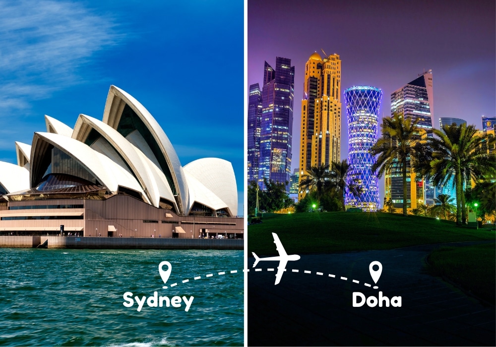 Sydney To Doha Flights by Airways Travel