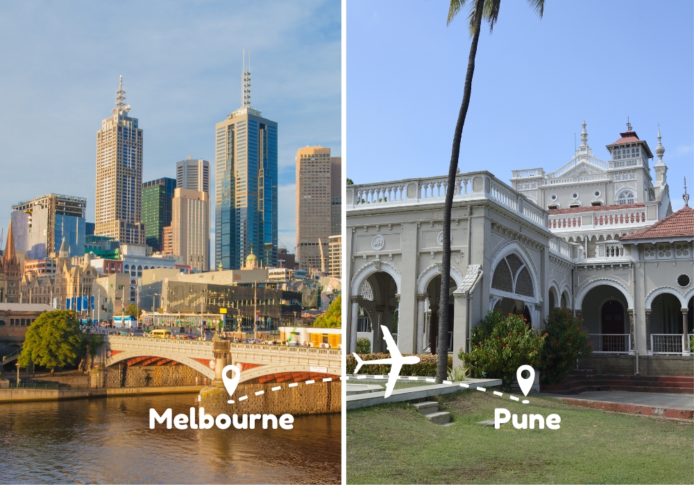 Melbourne To Pune Flights by Airways Travel