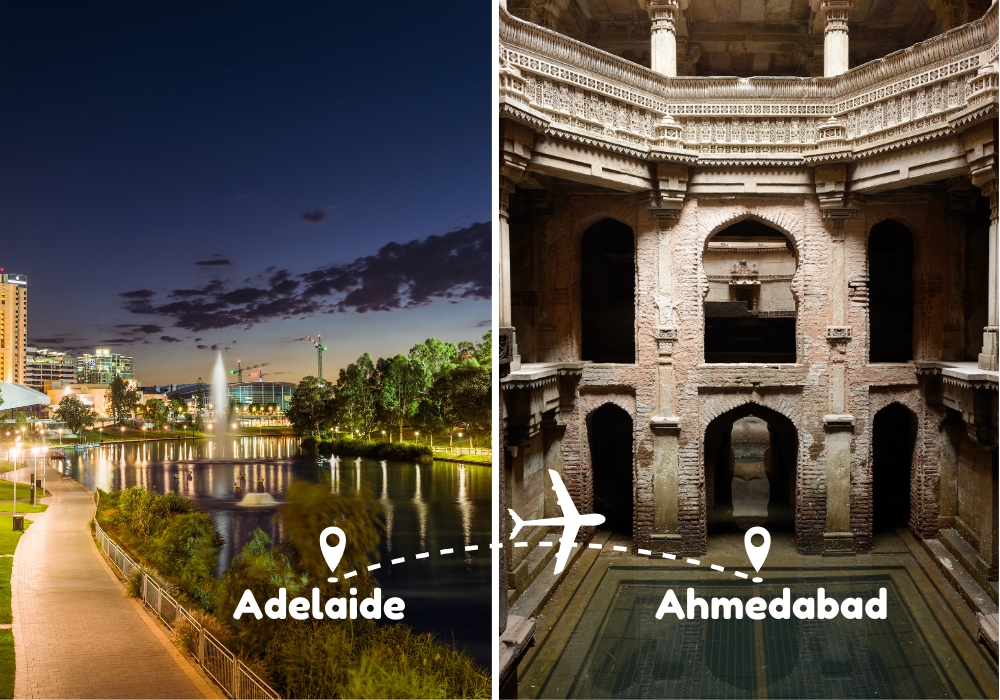 Adelaide To Ahmedabad Flights by Airways Travel