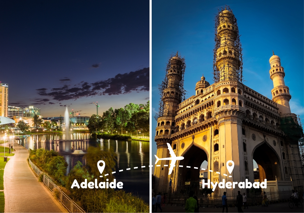 Adelaide To Hyderabad Flights by Airways Travel