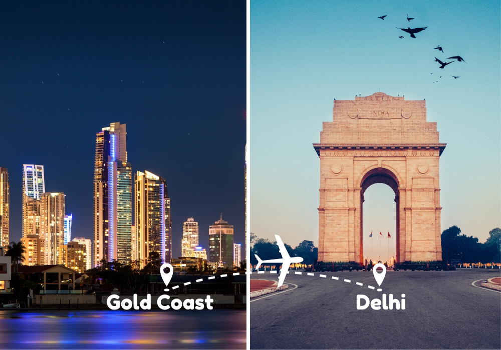 Gold Coast To Delhi Flights by Airways Travel