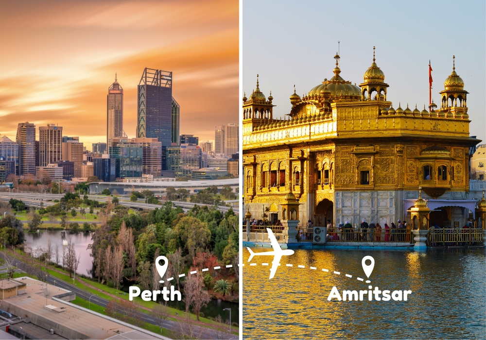 Perth To Amritsar Flights by Airways Travel