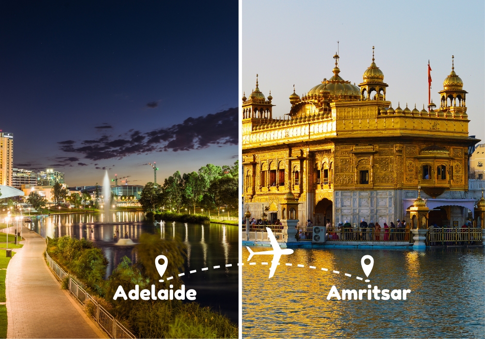 Adelaide To Amritsar Flights by Airways Travel