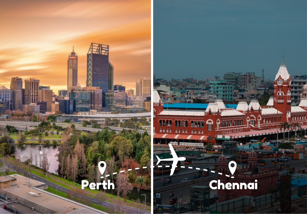 Perth To Chennai Flights by Airways Travel