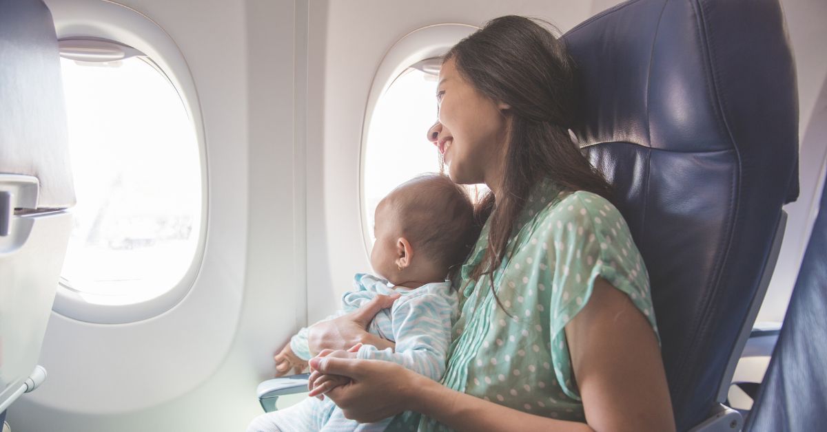 Air travel with babies and children