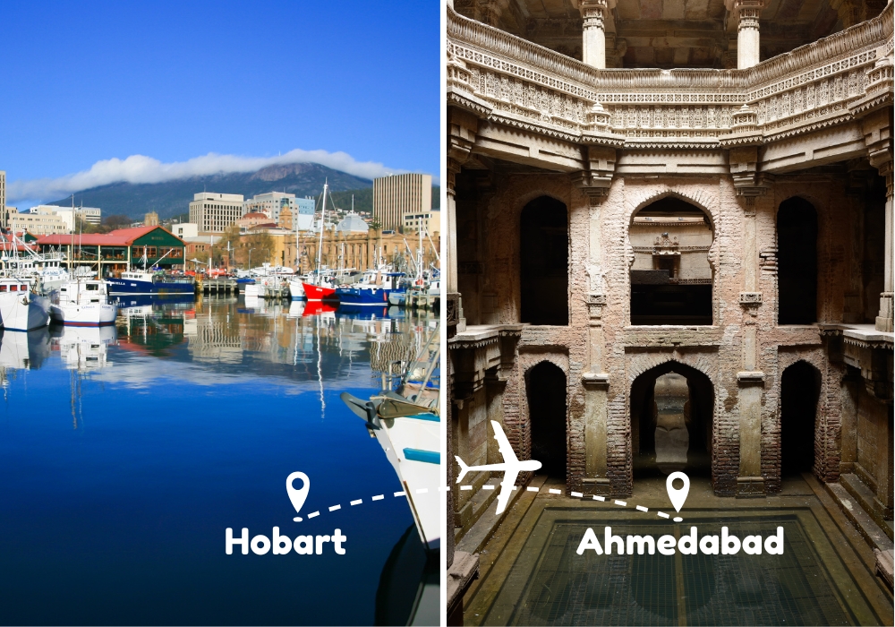 Hobart To Ahmedabad Flights by Airways Travel