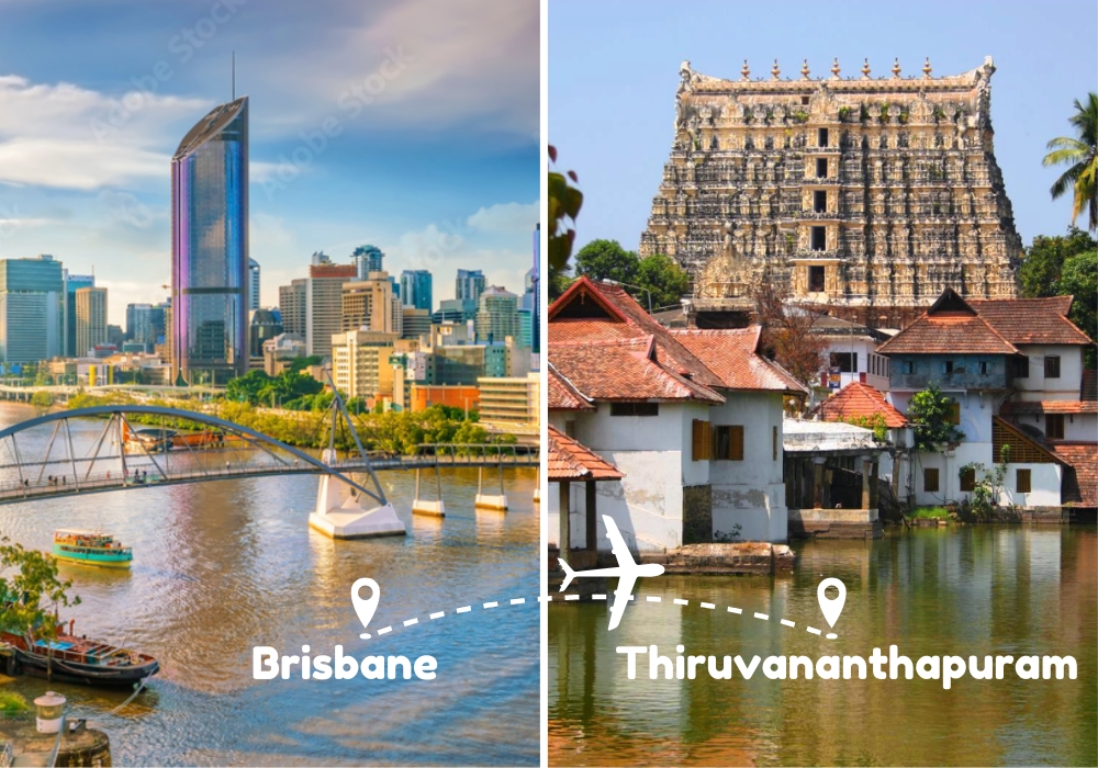 Brisbane to Thiruvananthapuram Flights by Airways Travel