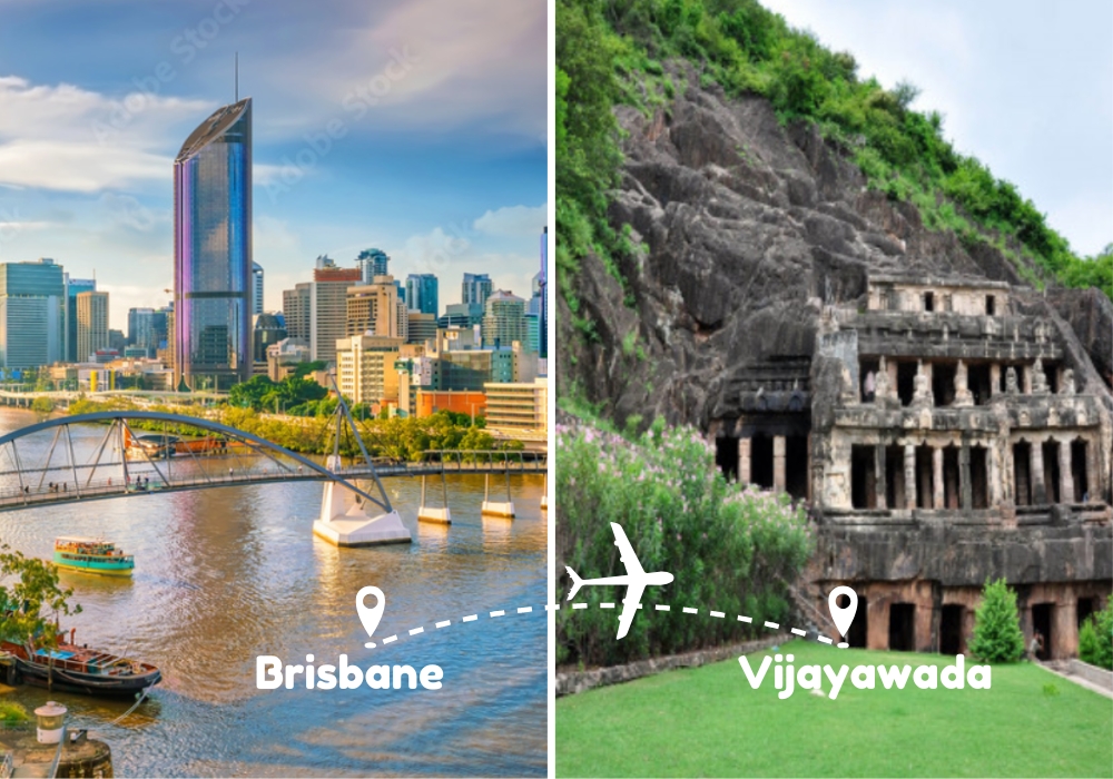 Brisbane to Vijayawada Flights by Airways Travel