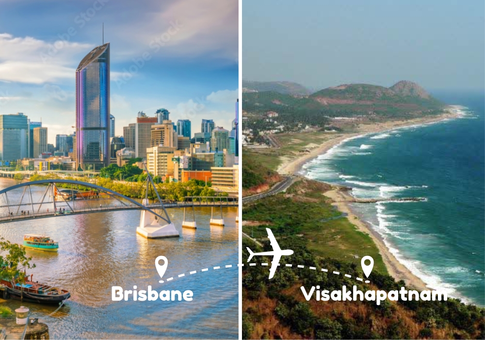 Brisbane to Visakhapatnam Flights by Airways Travel