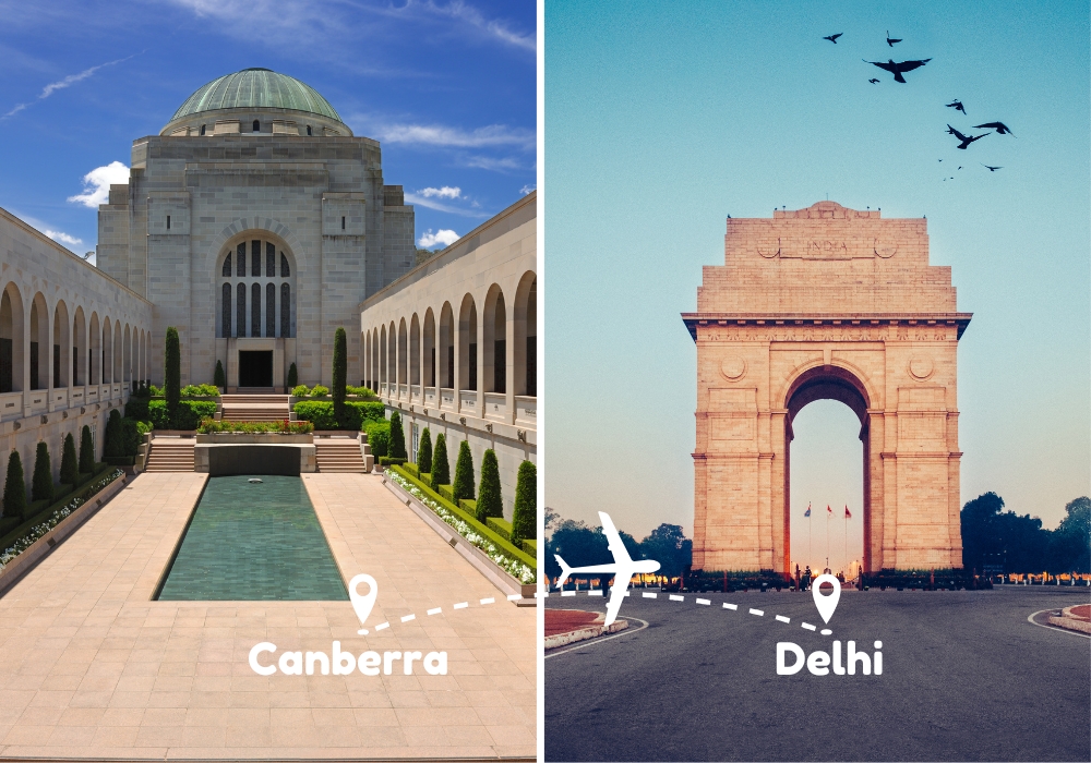 Canberra To Delhi Flights by Airways Travel