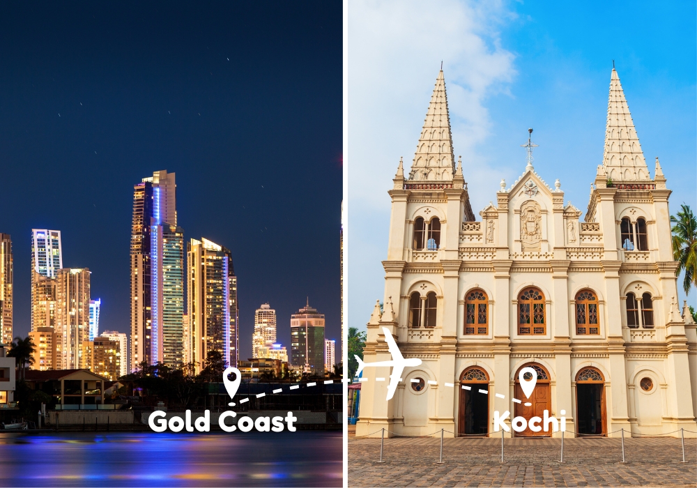 Gold Coast to Kochi Flights by Airways Travel