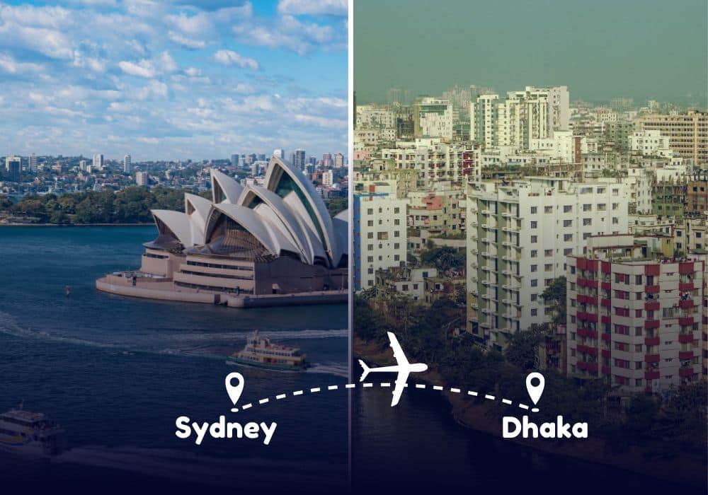 Sydney to Dhaka