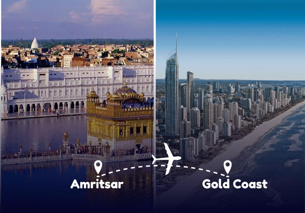 Amritsar to Gold Coast