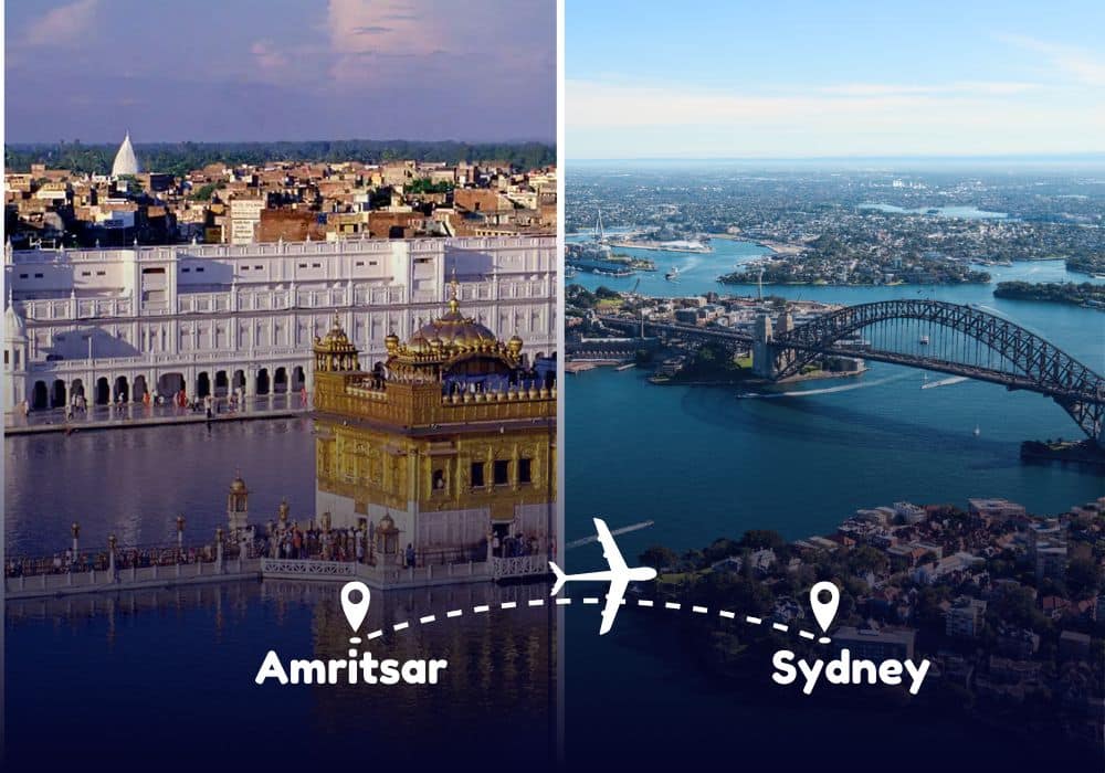 Amritsar to Sydney