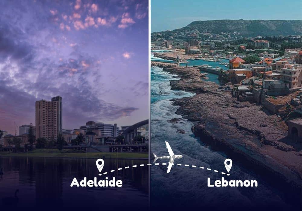 Adelaide to Lebanon