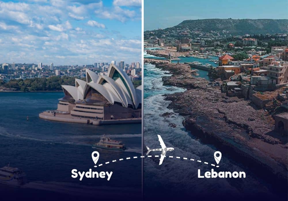 Sydney to Lebanon