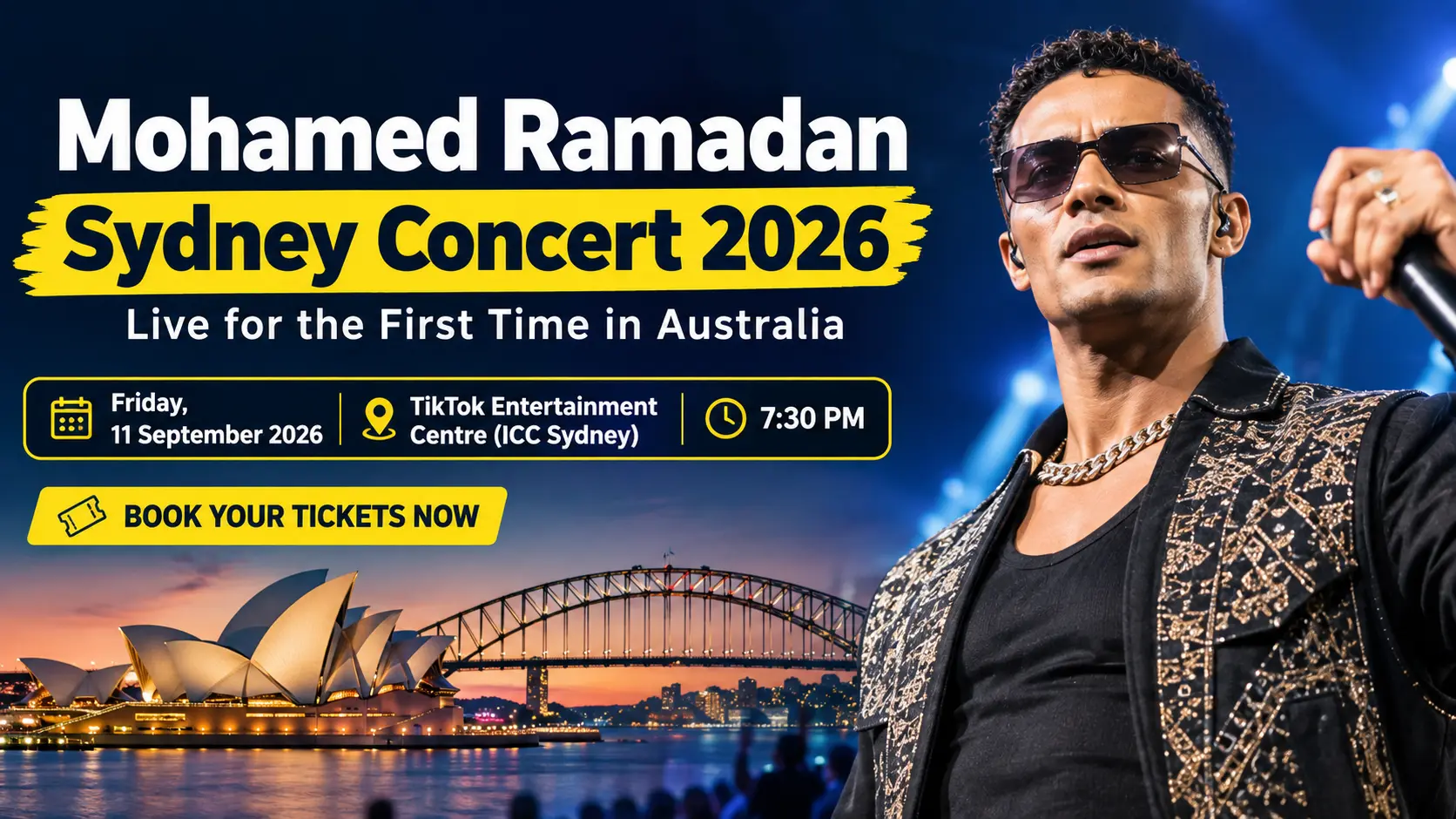 Mohamed Ramadan Sydney Concert 2026 Dates, Tickets and Venue Guide