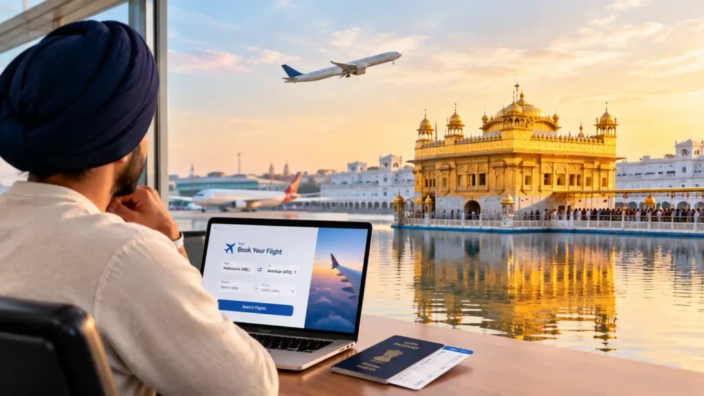Amritsar Flight Ticket Booking from Australia