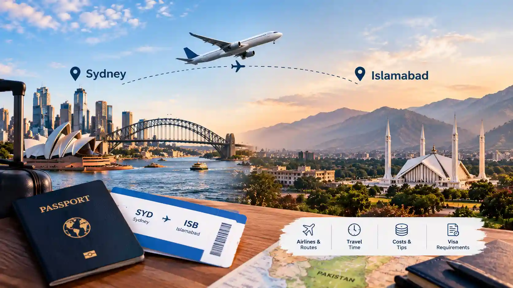 Sydney to Islamabad Flights Airlines, Routes, Costs and What to Expect