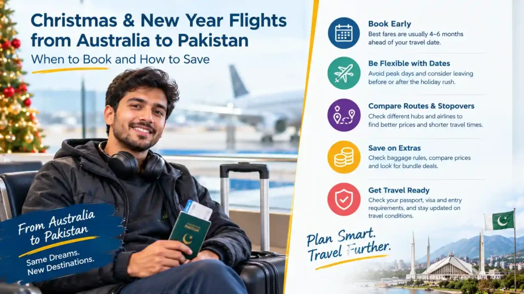 Christmas & New Year Flights from Australia to Pakistan When to Book and How to Save